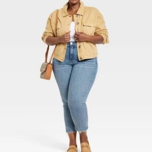 Ava & Viv Apple Cinnamon Khaki Womens Jacket NEW